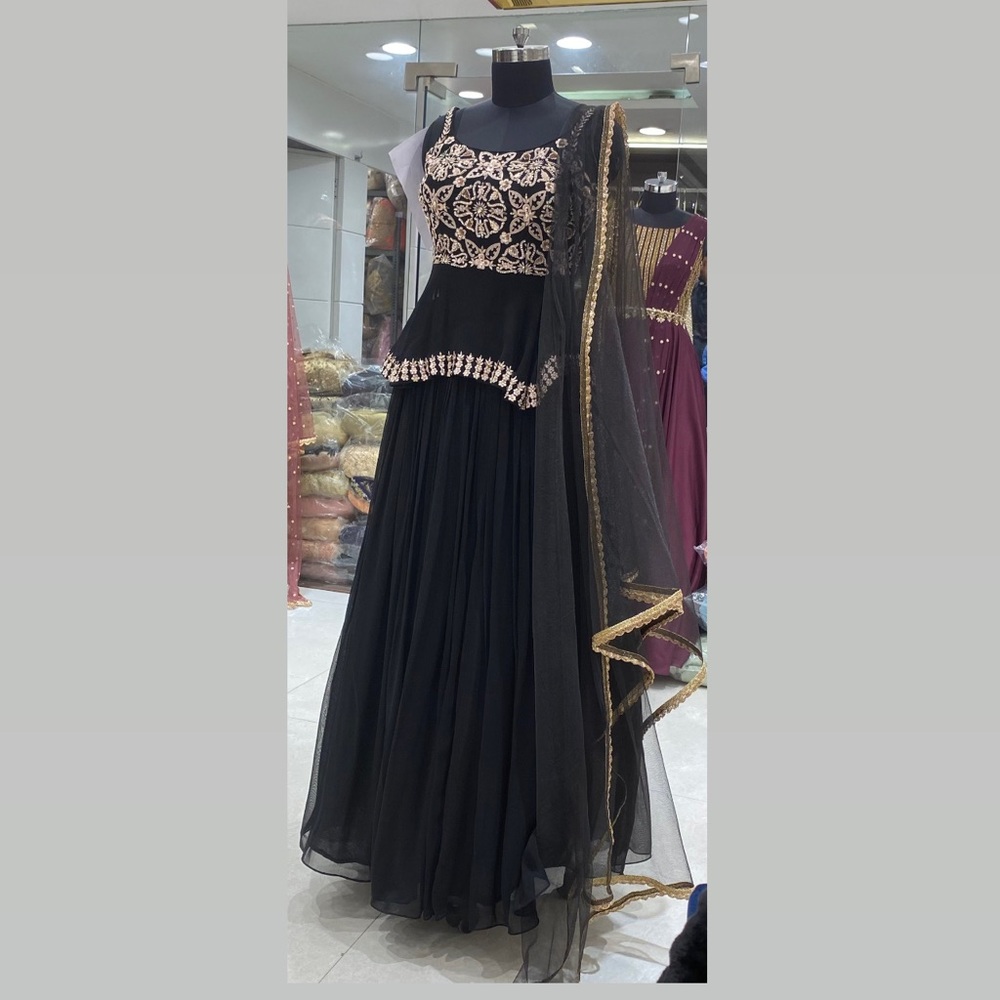 Beautiful Black Lehanga Choli